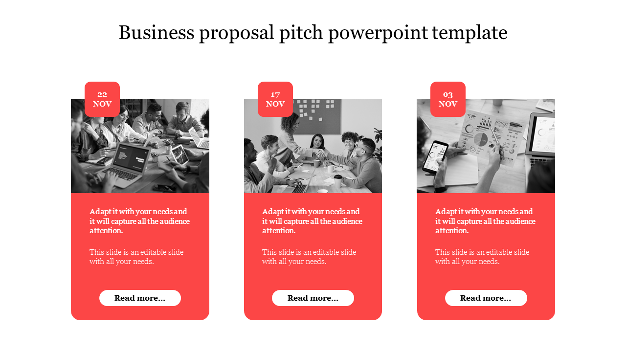 Effective Business Proposal Pitch PowerPoint Template